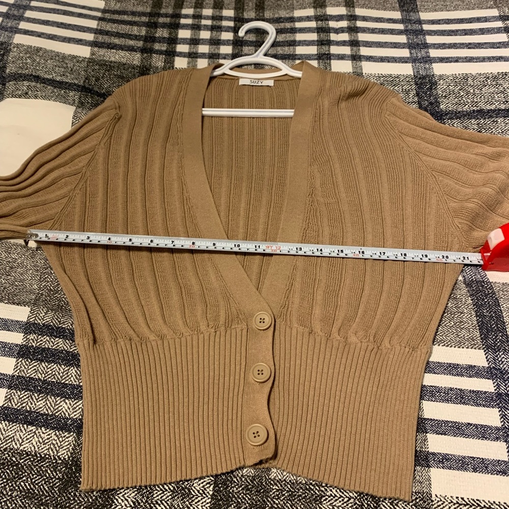 Balloon sleeve cardigan - Picture 7 of 8